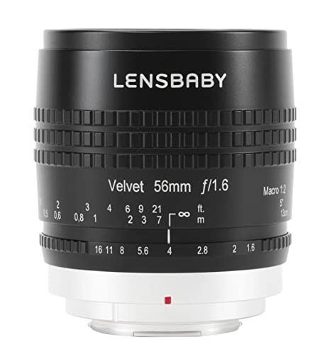 Lensbaby ソフトレンズ Velvet 56 焦点距離56mm F1.6 ニコンZマウント フルサイズ対応 ブラック