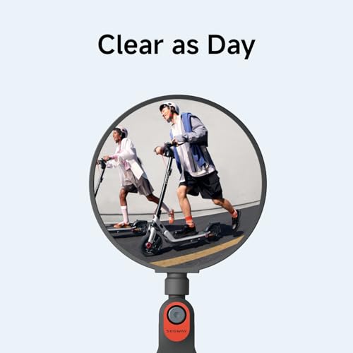 Segway Electric Scooter Rear-view Mirror - Universal Fit for All Segway Scooters (Except Air T15), 2-Pack, Black, Adjustable Wide-Angle Vision, Easy Installation by Segway - Image 3