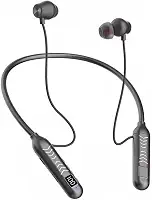 Fone de ouvido Bluetooth com microfone embutido, cancelamento de ruído, controle remoto, reprodução de cartão de memória, display digital (Preto)