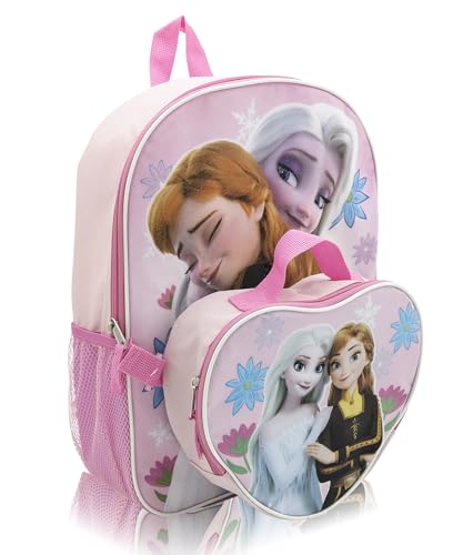Mochila Disney para escola e lancheira para crianças | Mochila infantil e lancheira isolada para meninas, meninos e crianças pequenas, Frozen 2, Mochilas Daypack