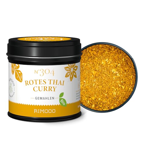 Rimoco N°304 Bio Rotes Thai Curry - Currymischung fruchtig, mild & exotisch | Ideal als Gewürz...
