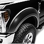 Bushwacker Extend-A-Fender Extended Front Fender Flares | 2-Piece Set, Black, Smooth Finish | 20087-02 | Fits 2017-2022 Ford F-250, F-350, F-450 Super Duty