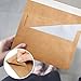 Fainne 1000 Pack Brown Envelopes Bulk, Kraft Envelopes for Invitation, 120 GSM Gift Card for Office, Gift, Party, Baby Shower, Wedding (A4,4.25 x 6.25