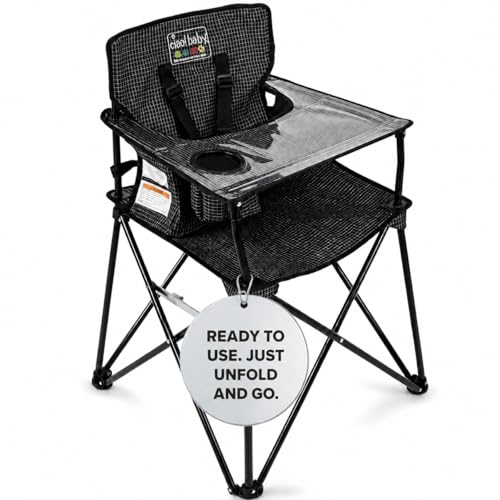 ciao! Baby Portable High Chair, Fold Up Travel Seat with...