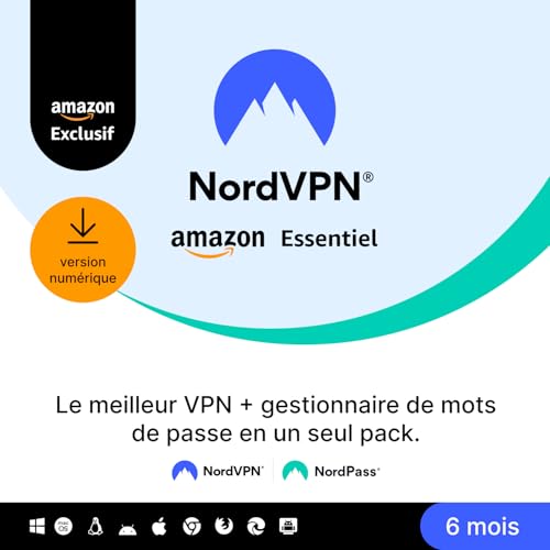 NordVPN Amazon Essentiel, 10 Appareils...