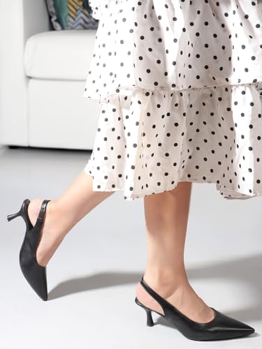 Image of Carlton London Women Stylish Backstap Sandal for Casual Wear, Party and Formal Wear with Stiletto Heels