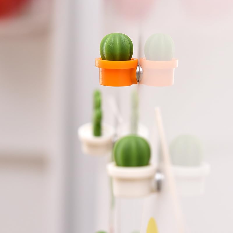 6 imanes decorativos para refrigerador de plantas suculentas miniatura 5