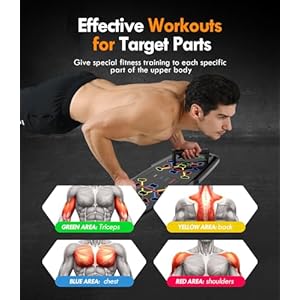 Push Up BoardHome GymPortable Exercise EquipmentPilates Bar and 20 Fitness Accessories with Resistance Bands and Ab Roller WheelFull Body Workout at Home