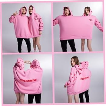 NIDONE Bijpassende Hoodies Voor Koppels Paar Hoodies Losse Lange Mouw