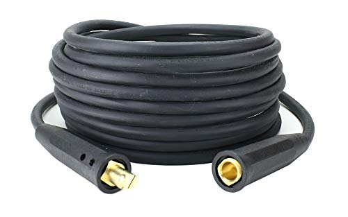 SÜA - 350 Amp Welding Lead Extension - LC40 Male/Female Connector - 1/0 AWG 100% Copper Cable (25 FEET)