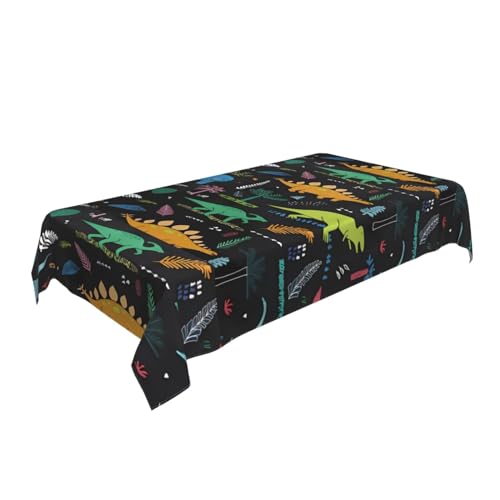 Nappe carrée lavable motif dinosaure 152 x 228 cm cuisine