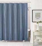 Victoria Classics VCNY Home - Shower Liner, 6 Guage 72' Liner with Magnet & Grommets, Heavy Duty Bathroom Accessories (PEVA Collection, Slate Blue)
