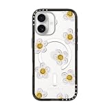CASETiFY コンパクト iPhone 17 ケース [MagSafe対応/薄型 軽量/耐衝撃] - Daisy by Katie-s Collective - クリア ブラック