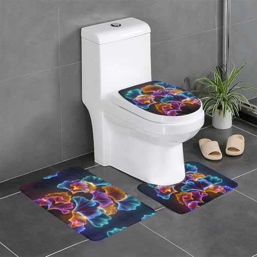 Tapis de salle de bain antidérapant fini les glissades lot de 3 pour WC lavabo 61cm - 2