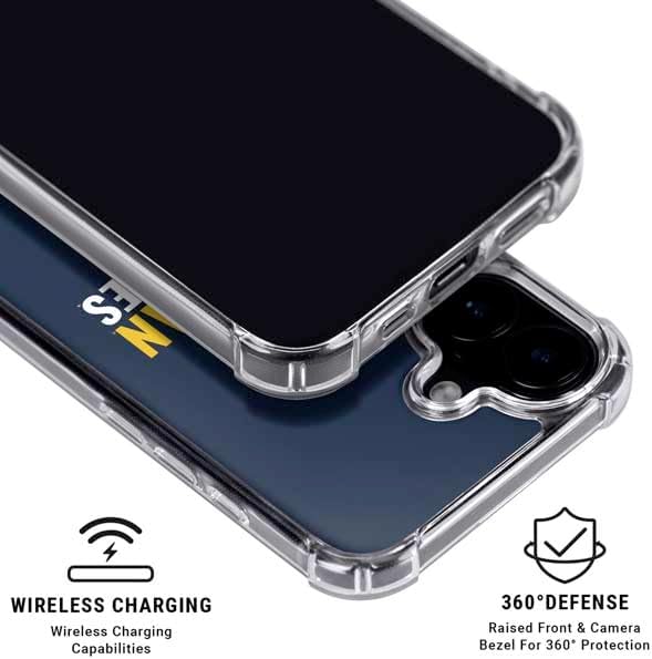 Skinit Phone Case Compatible with MagSafe iPhone 16 Plus - Officially Licensed University of Michigan Wolverines M Design