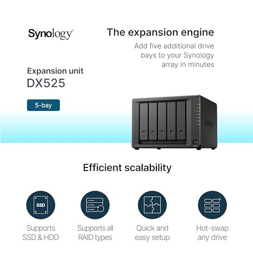 Image of Synology 5-Bay Expansion Unit DX525 (Diskless)