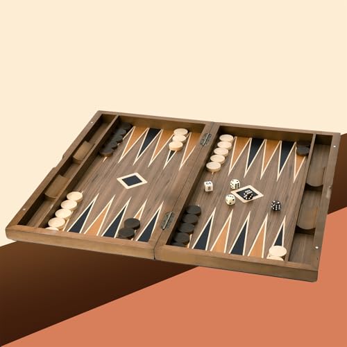 Set Premium de Backgammon Plegable de Madera miniatura 7