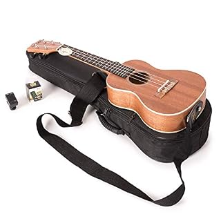 Coco – Ukulélé soprano en acajou avec cordes Aquila et accordeur à pince (53,3 cm) - Les Beatles, Paul McCartney, John Lennon, RIngo Starr, George Harrison