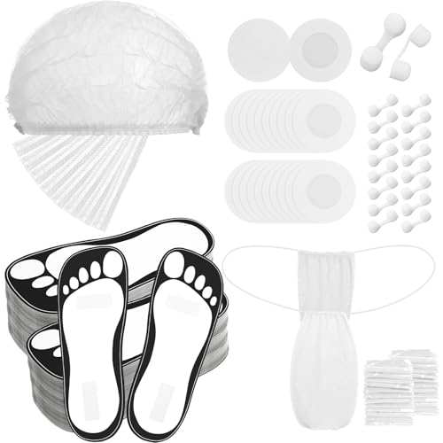 Chicingyou 125 Disposable Spray Tan Accessories Essential Kit, White