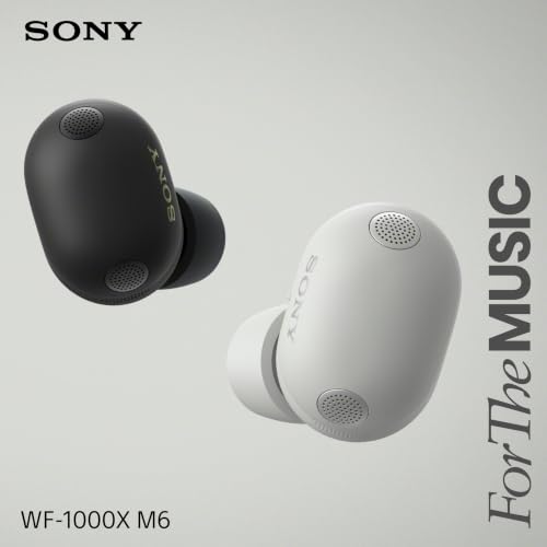 Image of Sony WF-1000XM6 The Best Noise Cancelling Wireless Earbuds, Black | Truly Wireless Headphones, Studio-Quality, HD NC Processor QN3e, Ultra Clear Calls, Up to 24 Hours of Battery, Bluetooth