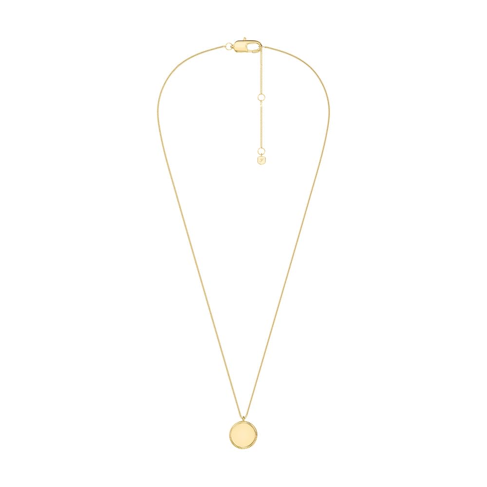 Fossil Ellis Women's Gold-Tone Stainless Steel Necklace, JF04977710