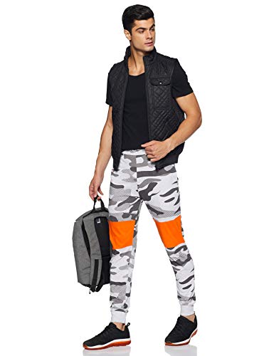 Image of Neostreak Men's Slim Fit Joggers (neotrackpatchorg-cam-whigre-32