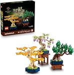 LEGO Botanicals Mini Bonsai Trees Building Set - Artificial Bonsai Tree Building Blocks for Adults, Ages 18+ - DIY Home and Office Decor for Men and Women - Gift for Birthday or Anniversary - 10373