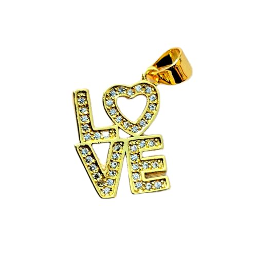 Bijou d'amour pendentif cœur plaqué or, le symbole des couples unis