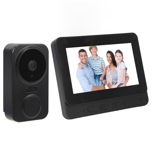 Visual Intercom Doorbell, 2.4GHz WiFi 2 Way Voice, 1080P Wide Angle Lens Wireless Video Doorbell, Infrared Night, Remote Video Call,Microphone, HD Camera, Day and Night