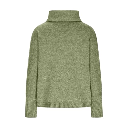 Fashion Cowl Neck Pullover Sweater for Women, Knitted Lantern Long Sleeve Casual Sweaters Oversized Loose Comfy Tops4