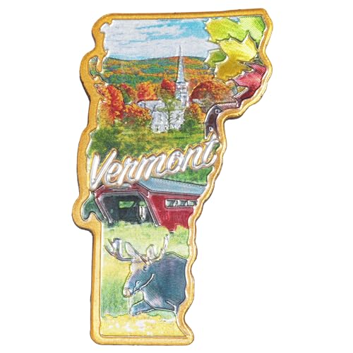 Imán decorativo pequeño Vermont 2 pulgadas miniatura 1