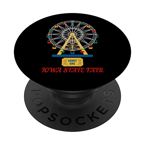 Ammetti una ruota panoramica Iowa State Fair Ticket County Fair PopSockets PopGrip Intercambiabile