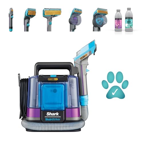 Shark StainStriker HairPro Haustier-Fleckenreiniger, 450 W starke Saugkraft, Anti-Verstopfung,...