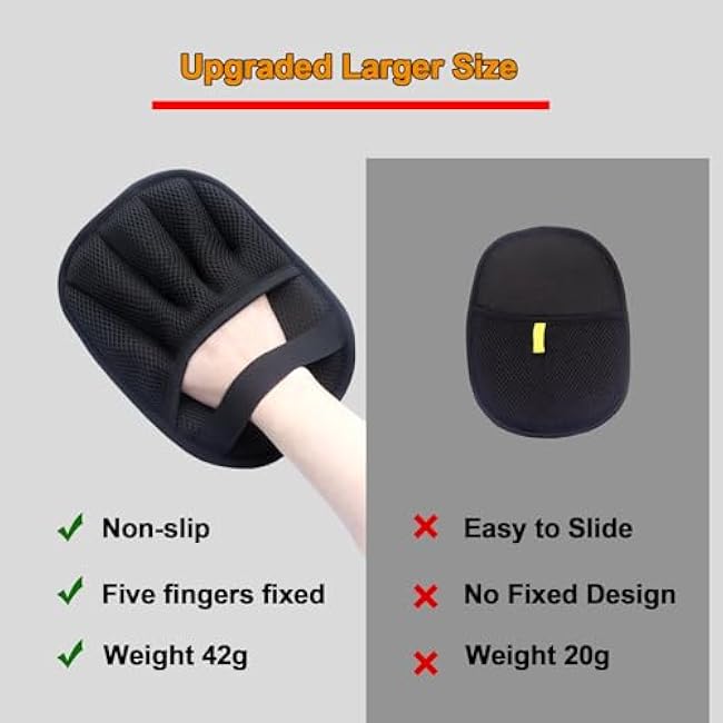 2Pcs Pet Hair Removal Glove for Cats & Dogs, with 2Pcs Toothbrush, Upgraded Five-Finger Electrostatic Pet Hair Gloves, Washable Reusable Pet Hair Remover Tool for Clothing, Couch, Carpet, Car Seat-3DWu8fxk