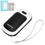 Calentador de Manos Recargable 7800mAh Portátil Calentador de Manos y Banco de Energía con Iluminación Led, Mini Calentadores de Manos e para Hombres y Mujeres para Acampar Correr Esquiar Regalar (2)