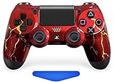 Red Thunder face PRO Custom UN-MODDED Controller for PS4 Exclusive Unique Design CUH-ZCT2U