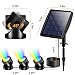 POPOSOAP Solar Pond Lights, RGB LED Pond Lights Waterproof IP68, 2200mAh Battery Underwater Solar Light with Two Modes Options for Pond Fountain Pool Garden Decoration(3 Headlamp)
