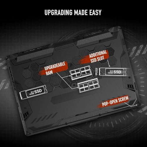 TUF Gaming Laptop 2024 - AMD Ryzen 7 7735HS Beat i7-12650H - RTX 3050 - Tastiera retroilluminata RGB - display FHD da 15,6" 144Hz - 32GB DDR5 RAM - SSD PCIe da 1TB - PC da gioco - Cavo - Notebook - Immagine 5