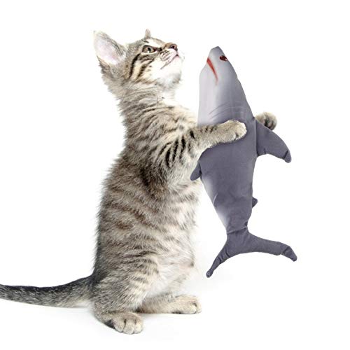 Kisangel Brinquedo elétrico para gatos de peixe com boneca elétrica realista leve com peixes interat