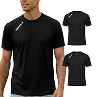 SPEEDO Kit 2 Camisetas Dry Fit Academia Esportiva Masculina, 2 Preta, GG2