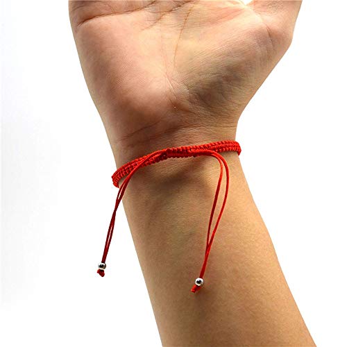 Unisex Handmade Braided Rope Lucky Red String Bracelet Hamsa Evil Eye Charm Bracelet for Women Peaceful Adjustable Couple Bracelets3