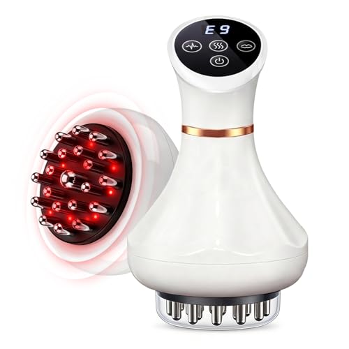 ZRCZRC Lymphatic Drainage Massager, Lymphatic Massager, Helps Reduce Stretch Marks & Cellulite, for Legs, Arms & Belly, Body Sculpting Machine with Microcurrent, Light, Heat & Vibration, White