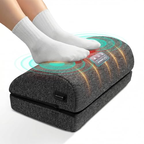 Snailax Heated Foot Rest Under Desk Adjustable Height Foot Stool with Heat | FSA Eligible 2026 Upgraded 2 Heat Levels 3 Vibration Modes Foot Warmer for Office Chair Gaming Home Desk Use product thumbnail 2