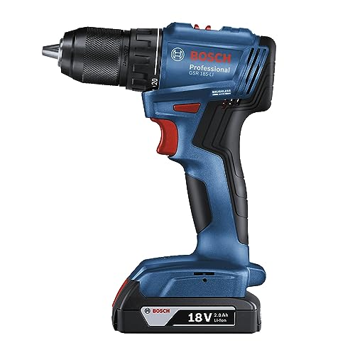 Bosch Furadeira Parafusadeira 18V GSR185LI-2B Sem Fio, 2 baterias e maleta