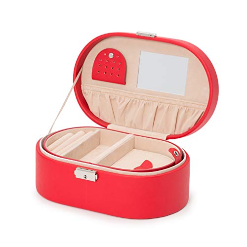 Wolf Heritage Oval Jewelry Box #TOP2