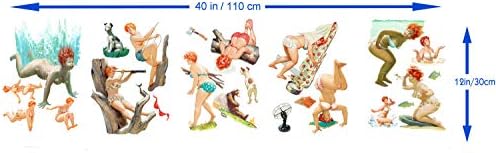 Wall Stickers * Hilda Active Chubby Plus Size Sexy Pinup Girl* Removable Real Size Vinyl Colorful Wall Decals image 4