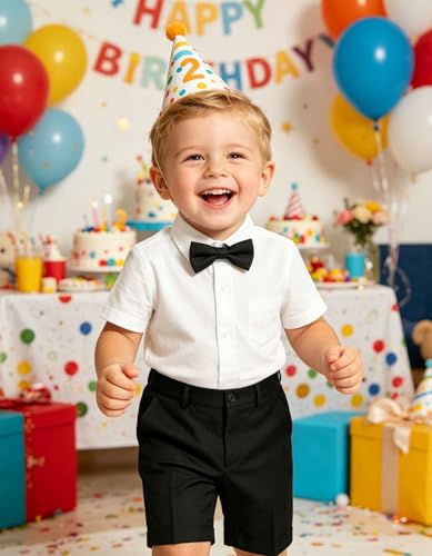 Image of Boy Shorts Kids Stretch School Uniform Clothes Flat Front Dress Casual Shorts with Pockets for Summer