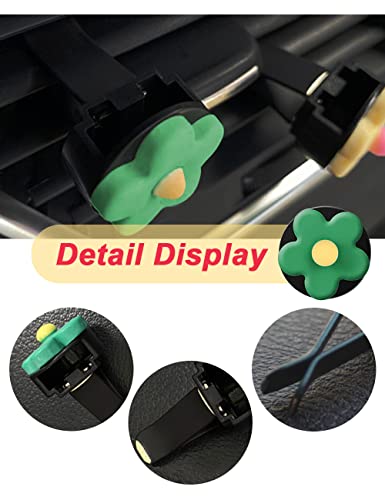 10 Pcs Flower Air Vent Clip Car Interior Decoration Car Freshener Clip Air Conditioning Outlet Clip Cute Charm Colorful Air Vent Accessories Decorations For Girls Women (Bright Colors) #TOP2