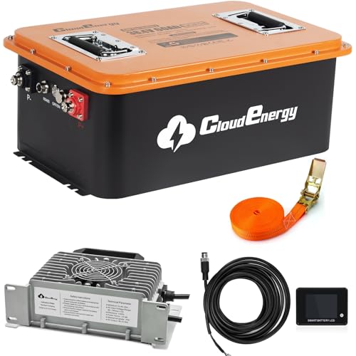 Cloudenergy 36V(38.4V) LiFePO4 Golf Cart Battery Built-in 200A...