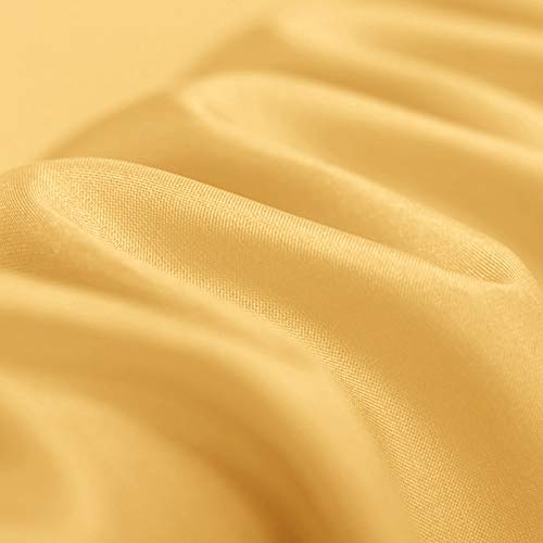 F.D.SILK 8MM 100% Mulberry Golden Silk Habotai Fabric by The Yard, 48 Colors, DLF0824